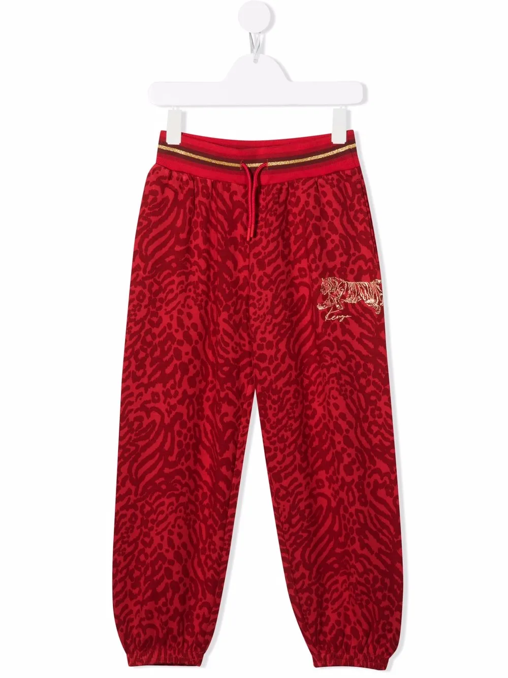 Kenzo Kids джоггеры с леопардовым принтом