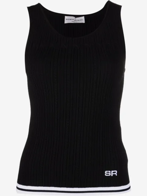 Sonia Rykiel Regata de tricô com logo bordado