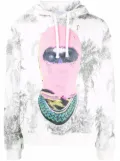 Ih Nom Uh Nit graphic palm-print hoodie - White