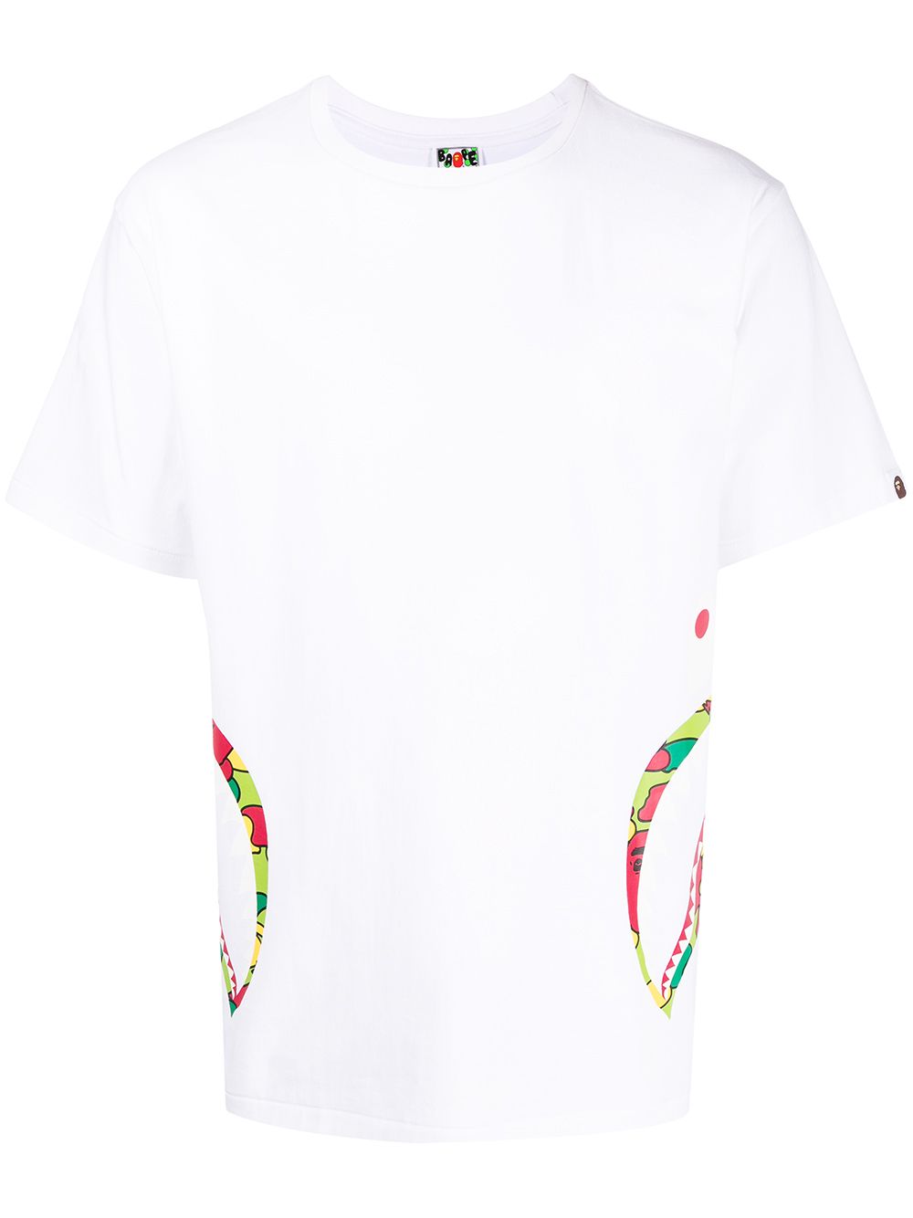 

A BATHING APE® Shark graphic-print T-shirt - White