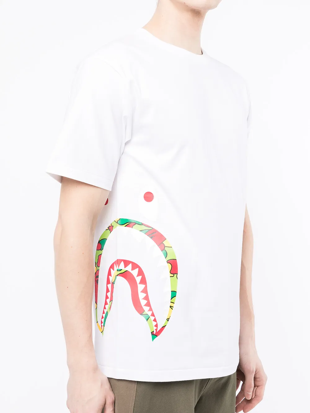 фото A bathing ape® футболка shark с графичным принтом