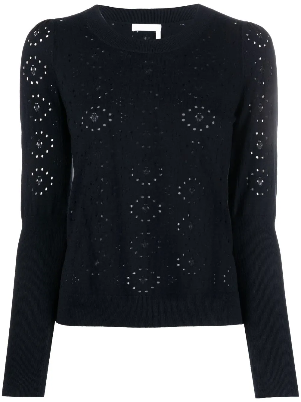 

See by Chloé open-stitch knitted jumper - Blue