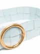 Bottega Veneta Intrecciato round-buckle belt