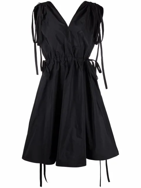 RED Valentino side-tie sleeveless flared dress