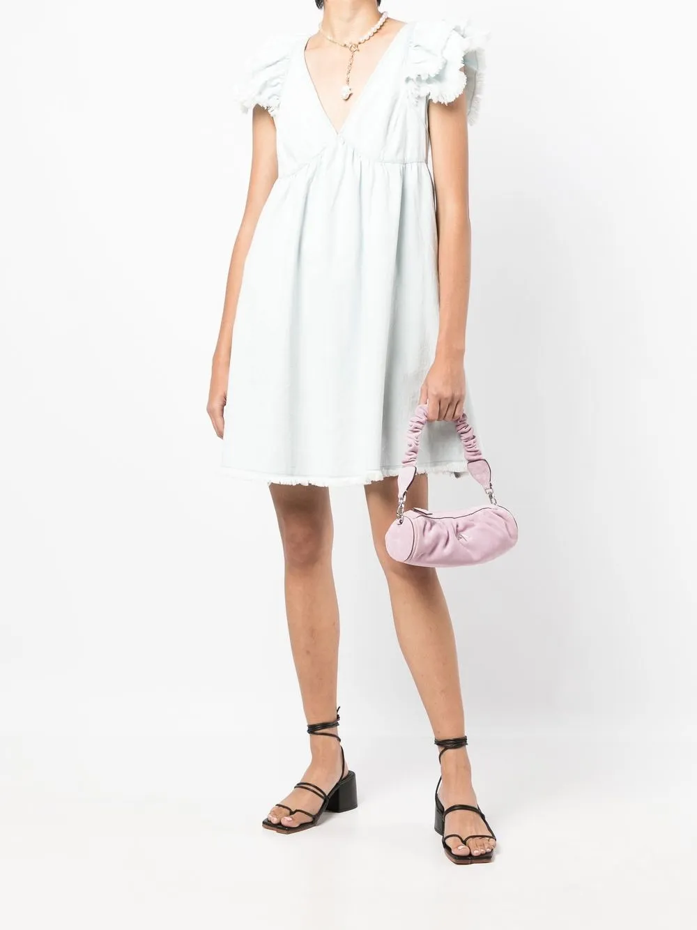 TWINSET Jurk met V-hals - Blauw