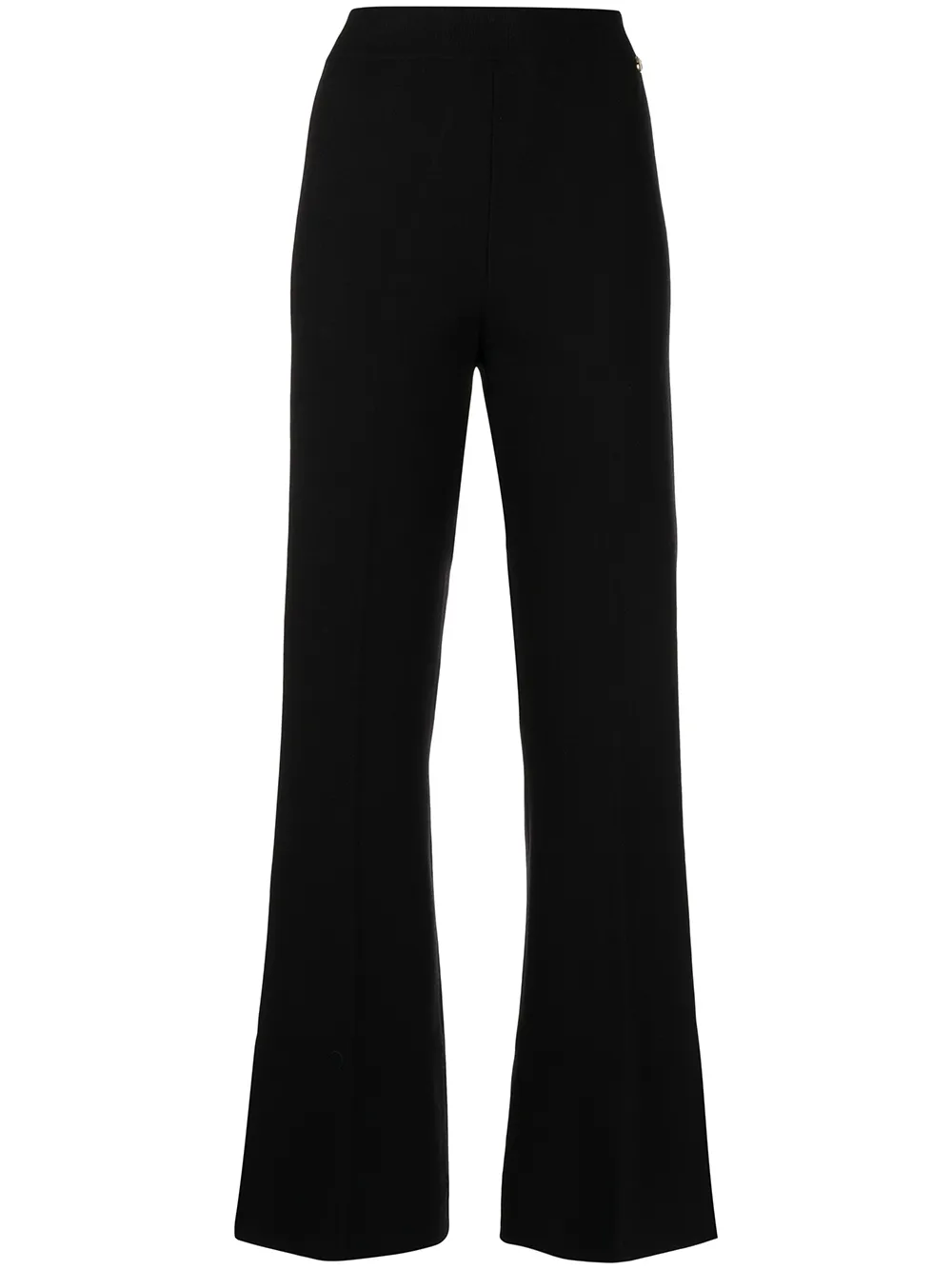 

TWINSET pantalones acampanados con abertura - Negro