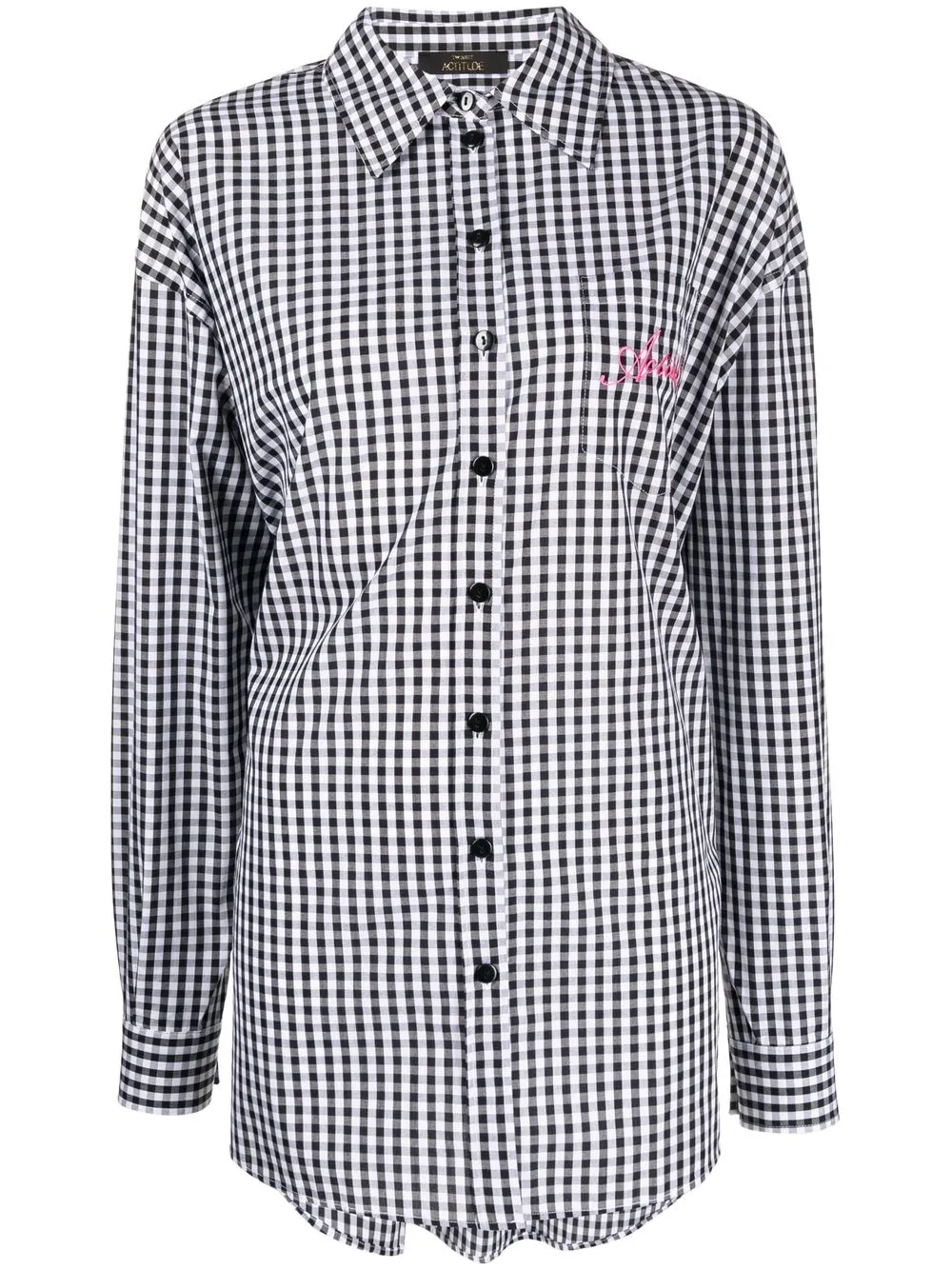 

TWINSET camisa a cuadros con botones - Negro