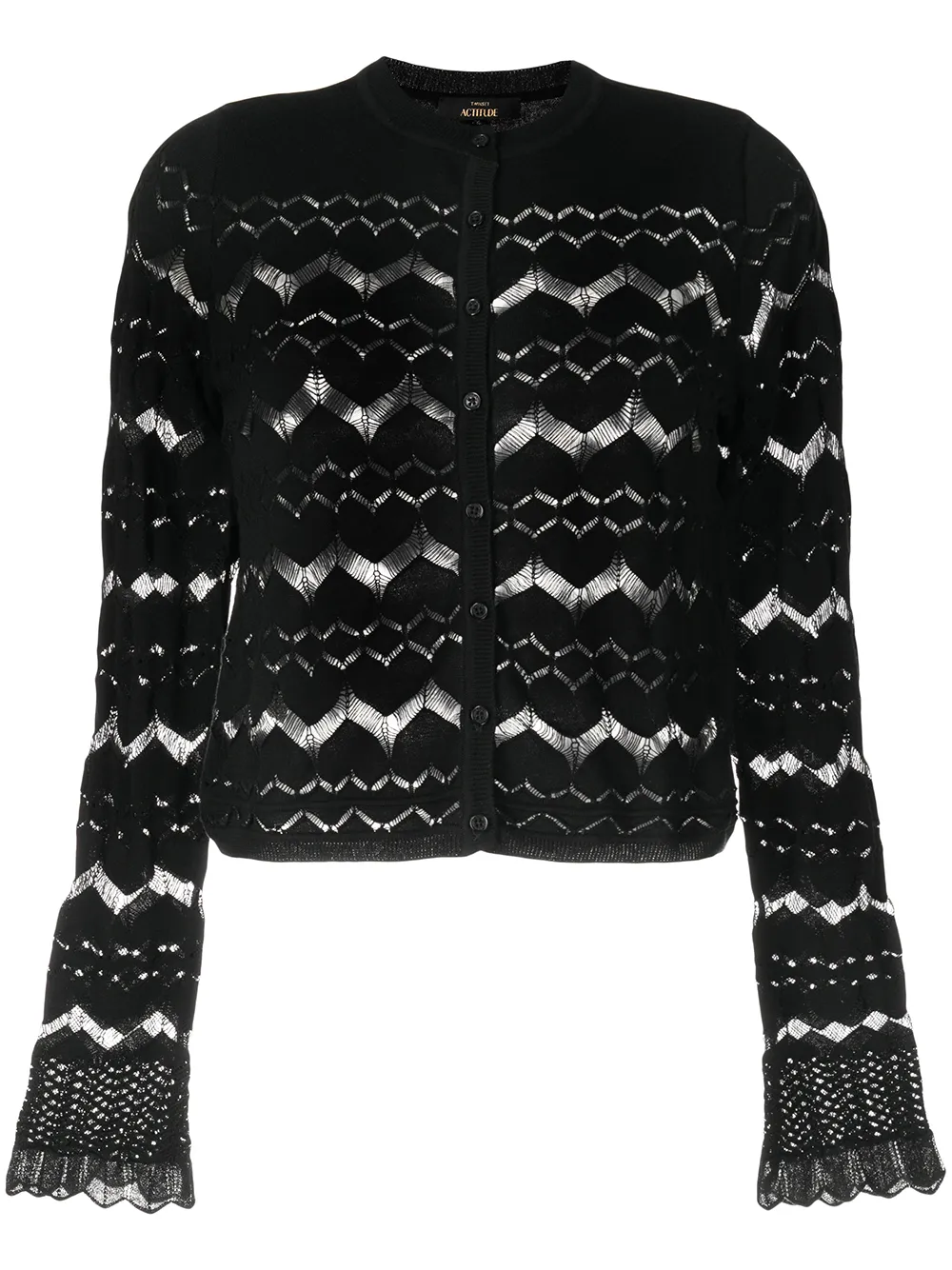 

TWINSET open-knit cardigan - Black