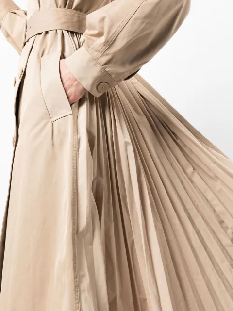 TWINSET Pleated Trench Coat - Farfetch