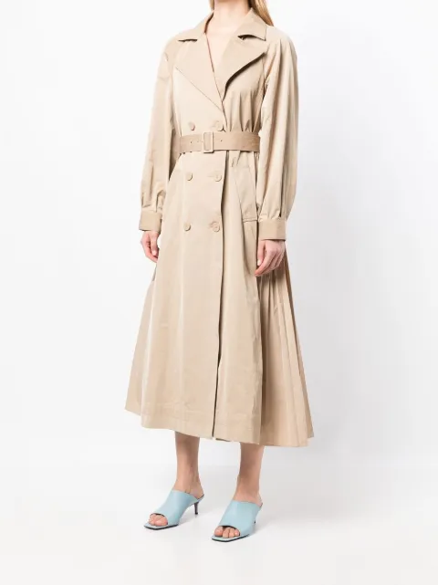 TWINSET Pleated Trench Coat - Farfetch