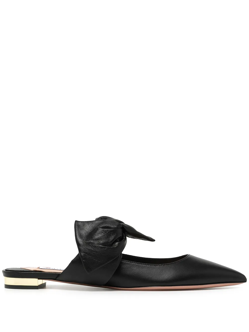 

Aquazzura mules con puntera en punta - Negro