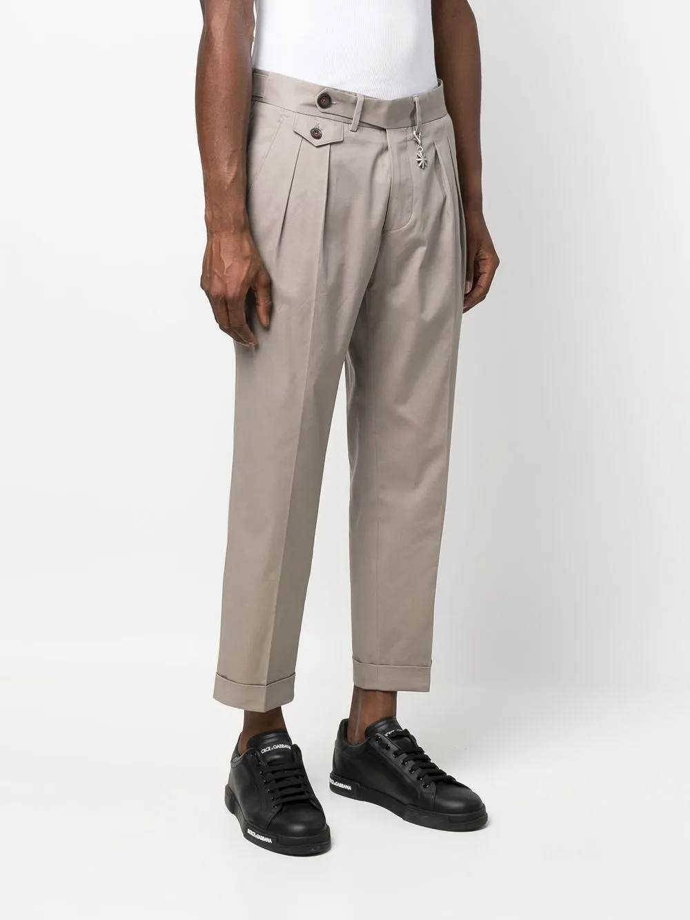 Manuel Ritz Cropped broek Beige
