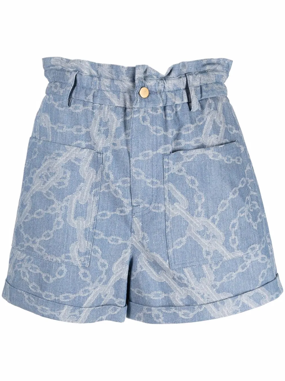 

Manuel Ritz shorts de mezclilla estampados - Azul