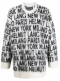 Helmut Lang logo-print jumper - Neutrals