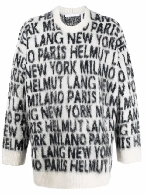 Helmut Lang logo-print jumper