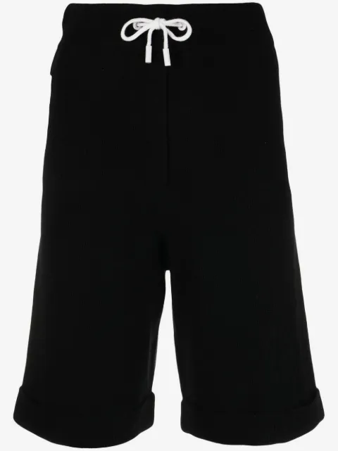 Max & Moi rib-knit merino blend shorts