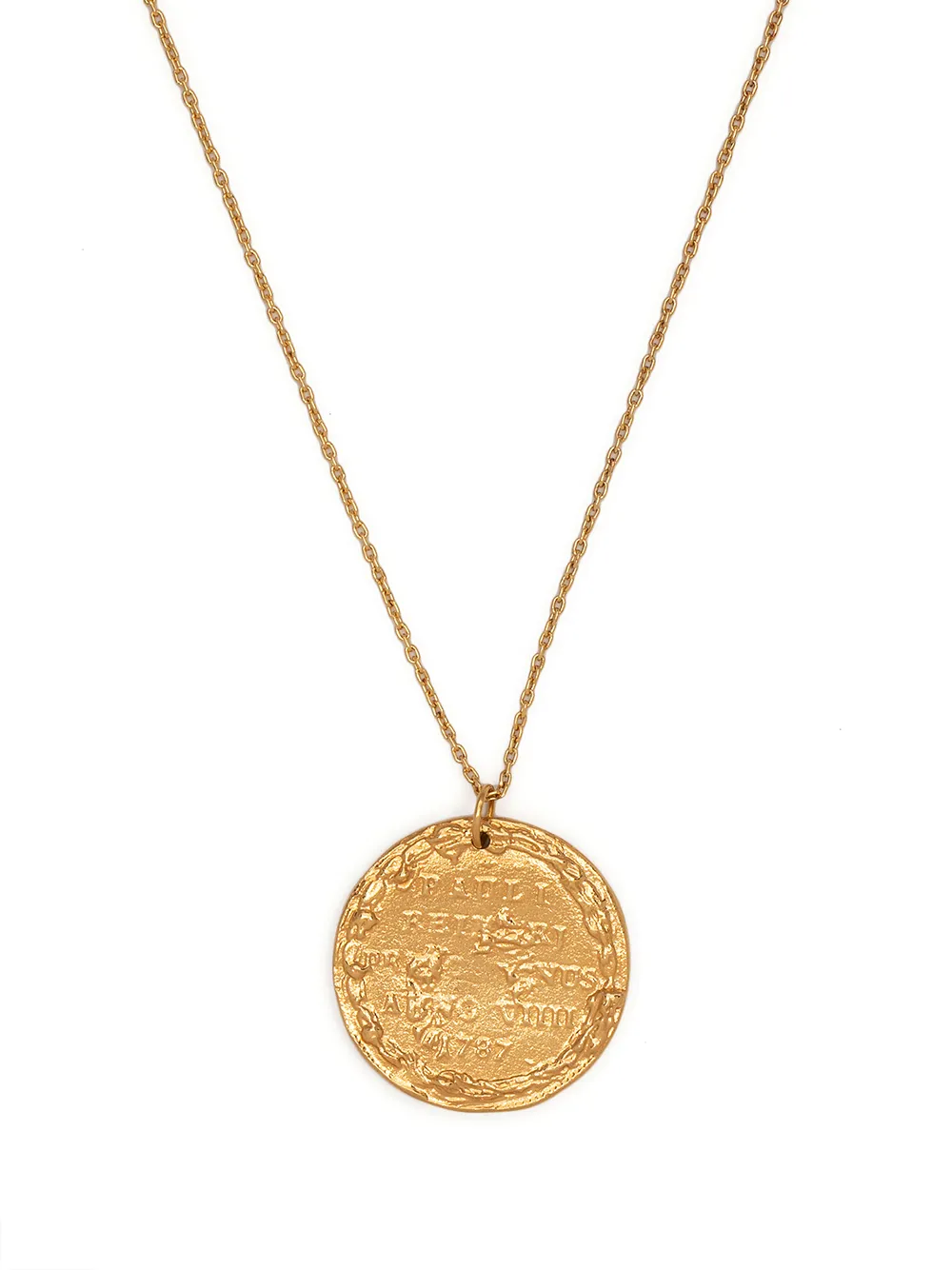 

Alighieri coin-pendant necklace - Gold