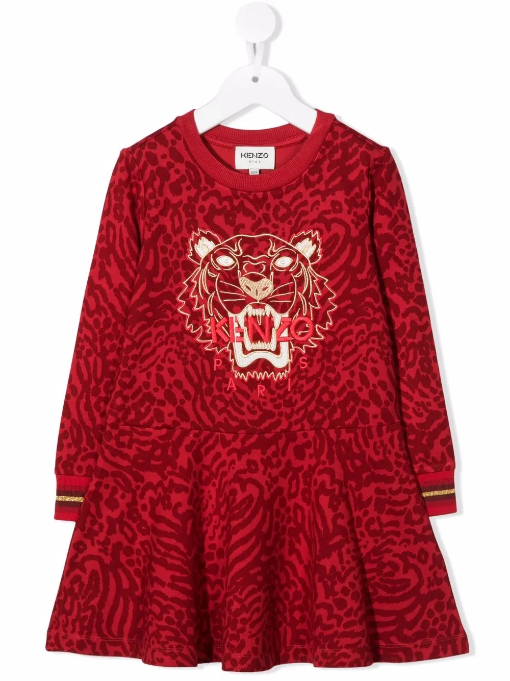 фото Kenzo kids платье с вышитым логотипом