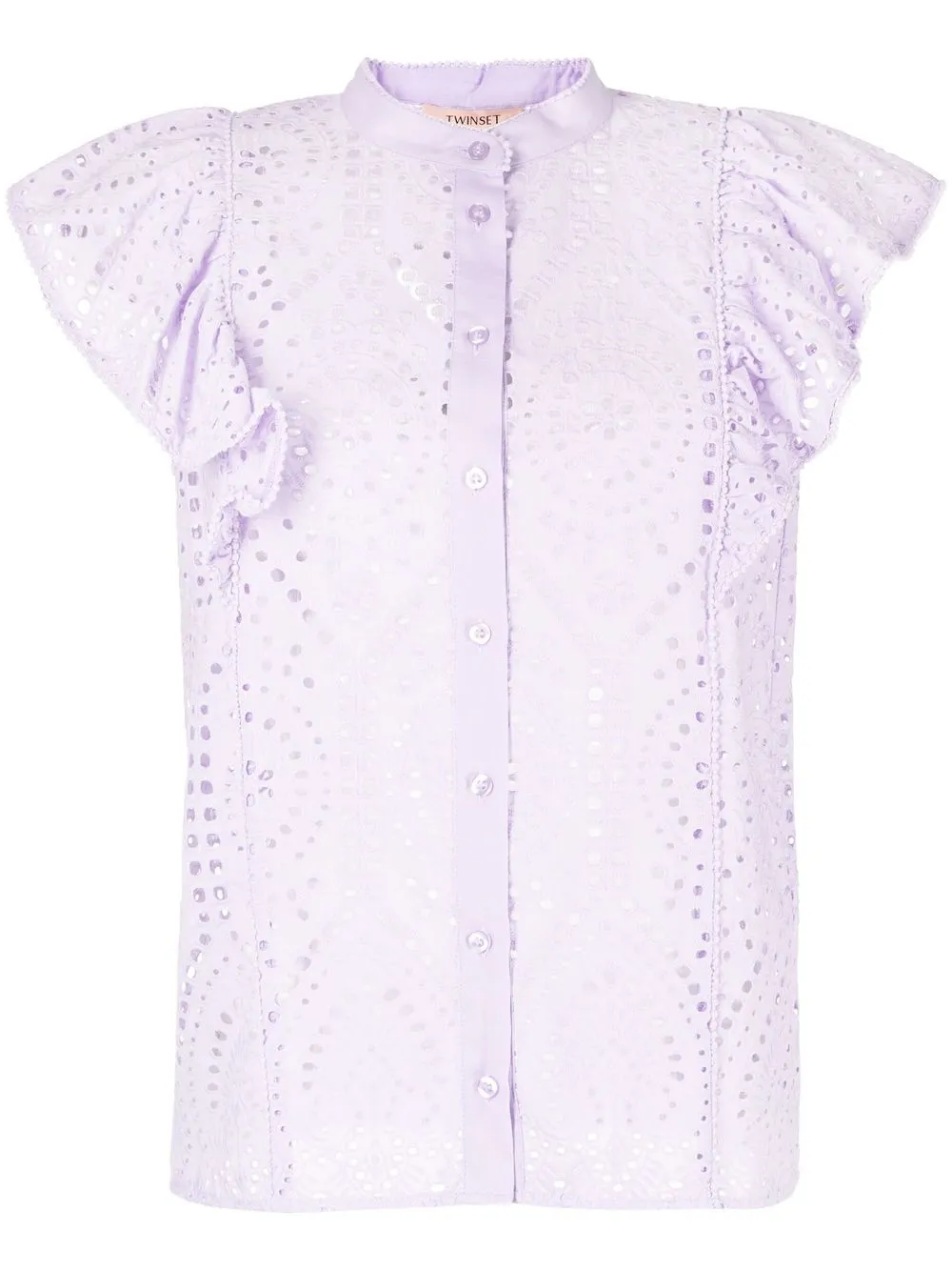 

TWINSET broderie anglaise blouse - Purple