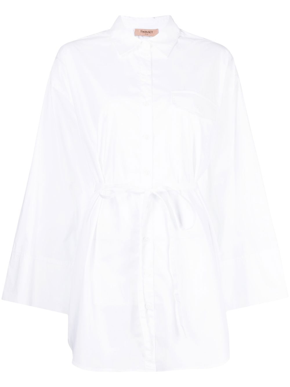 TWINSET tied waist shirt - White