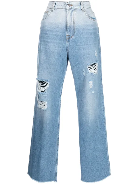 TWINSET distressed-detail jeans