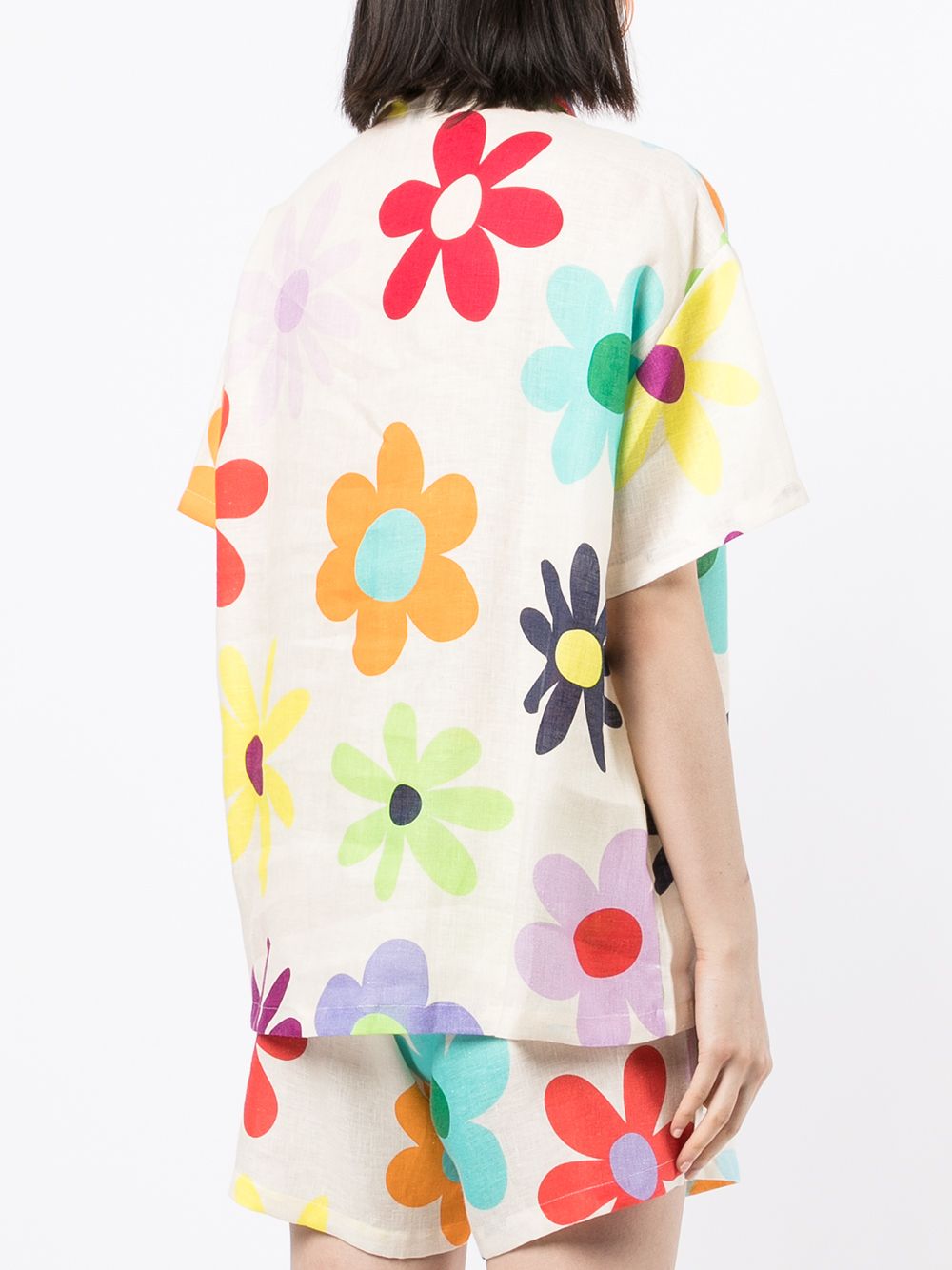 фото Mira mikati floral-print linen shirt