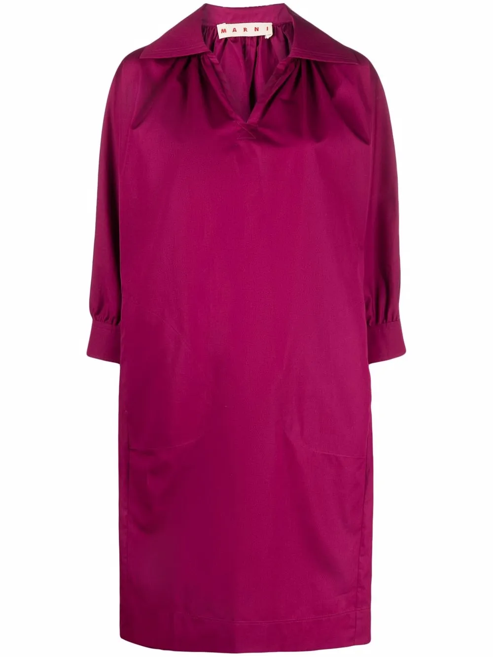 

Marni vestido camisero con cuello abierto - Rosado