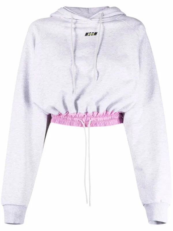 cropped jumper drawstring