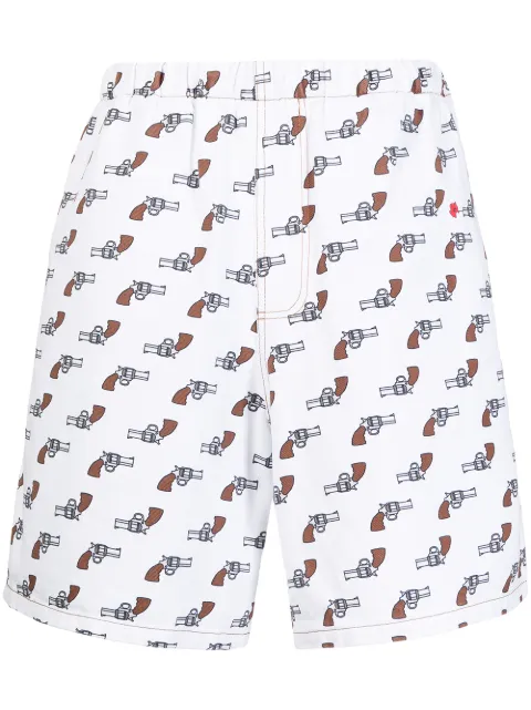 DUOltd Jeans-Shorts mit grafischem Print