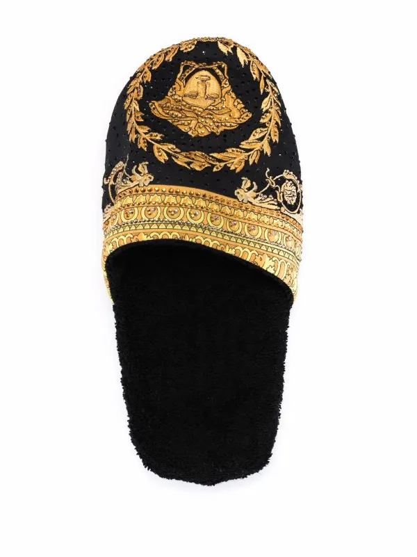 Versace best sale print slippers