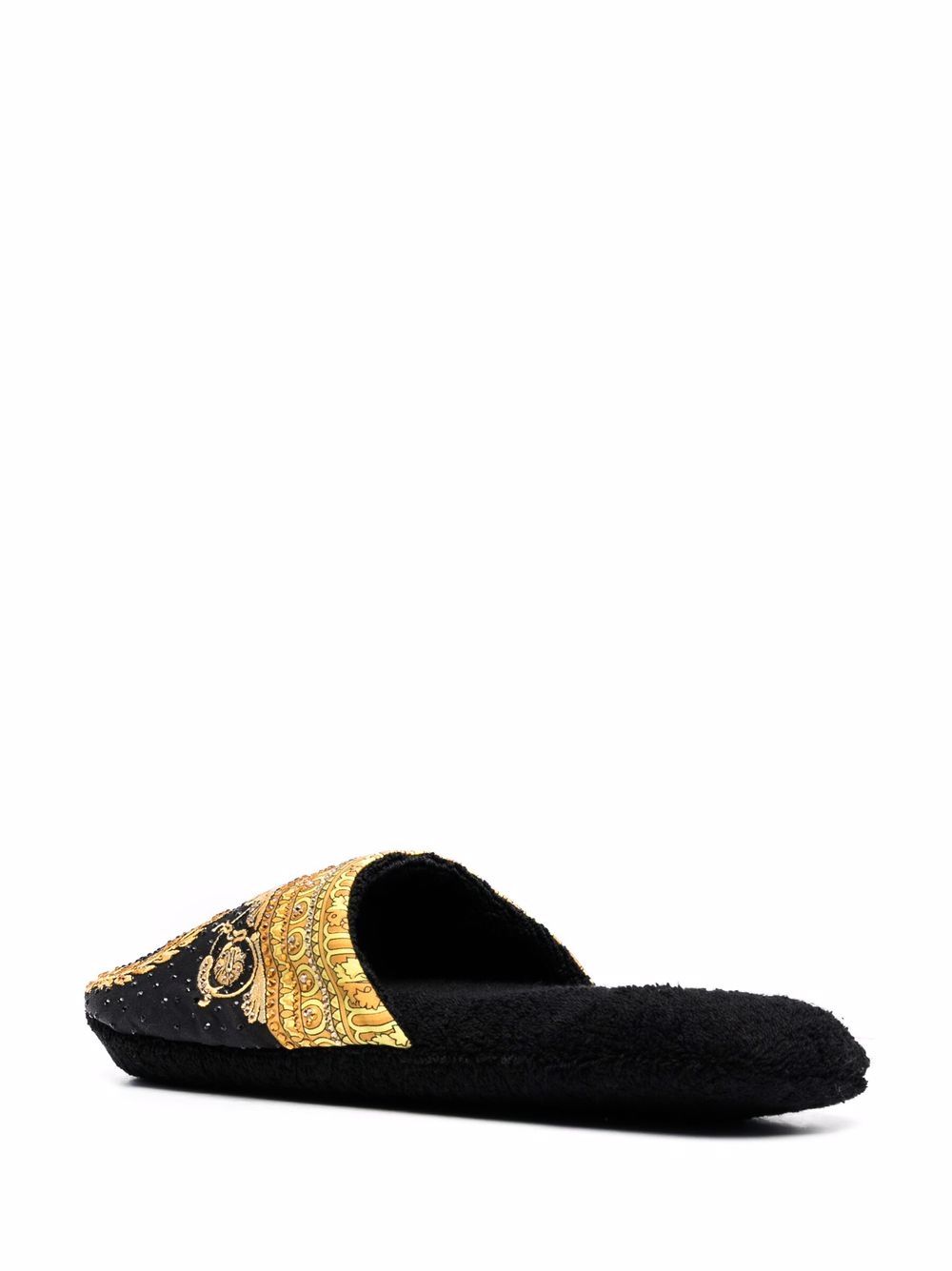 Versace Baroque-print slippers