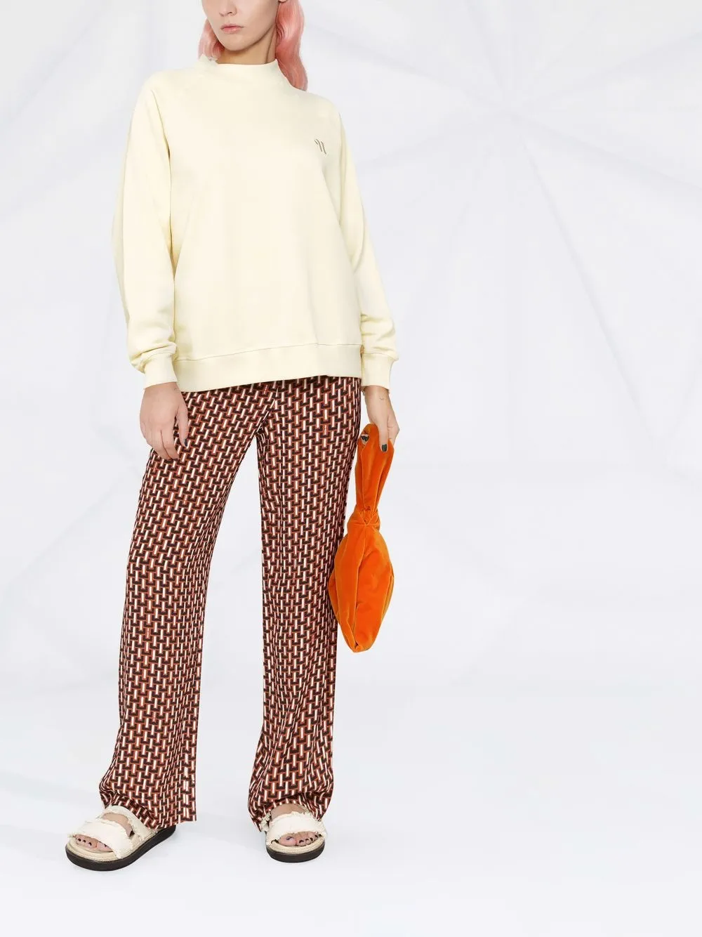 Nanushka Oversized sweater - Geel