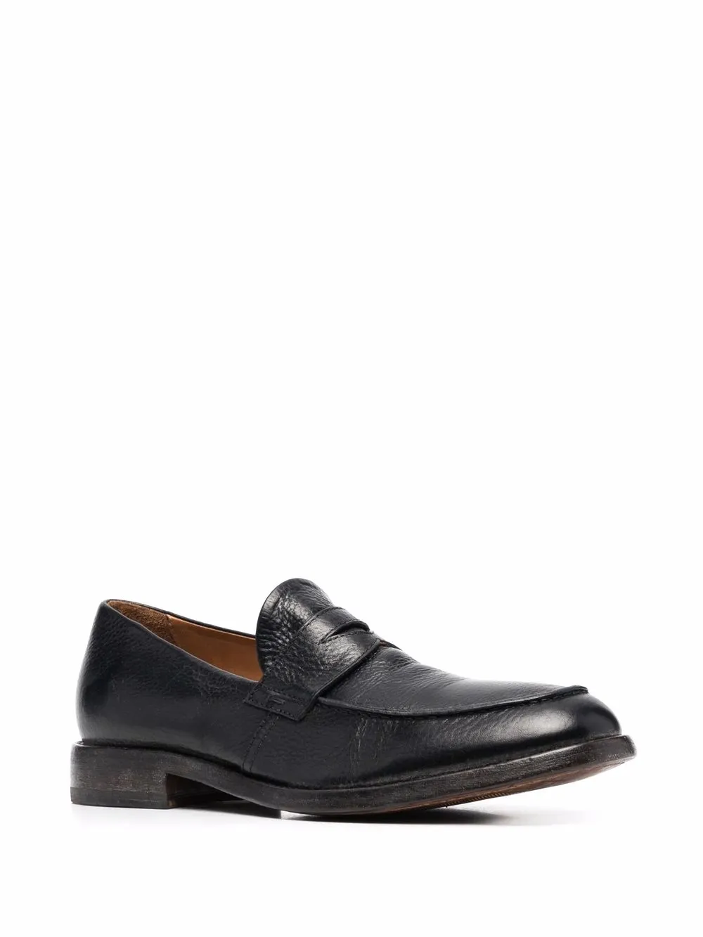 Moma Leren loafers - Zwart