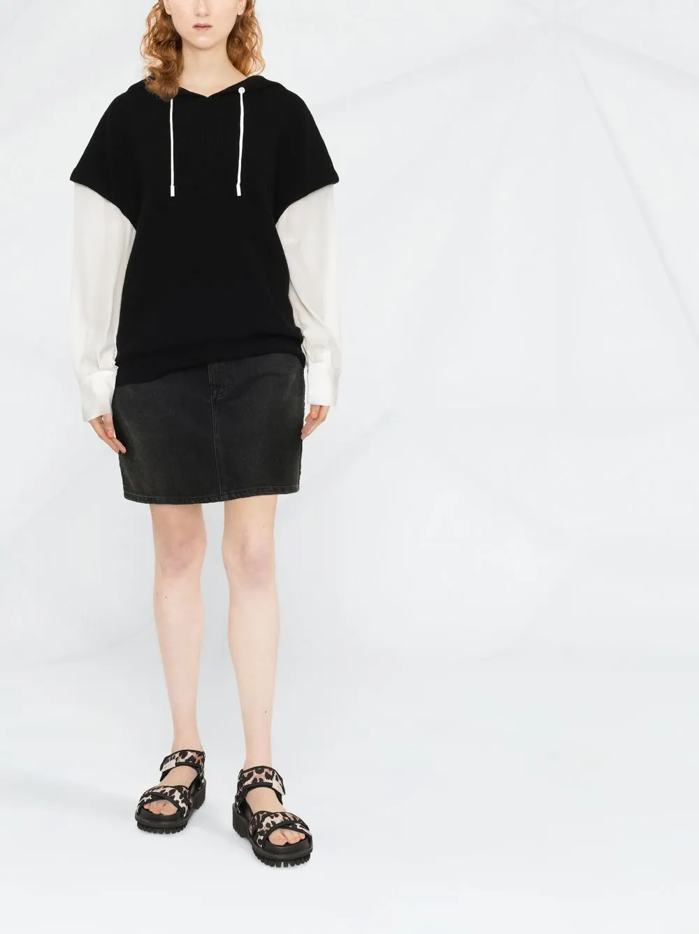 Max & Moi Hoodie met trekkoord - Zwart