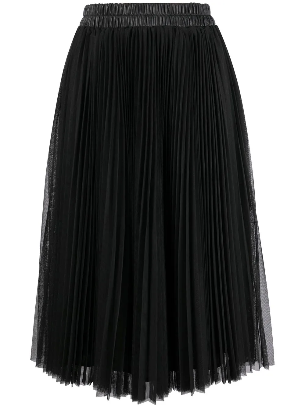 

Max & Moi falda acampanada con pliegues - Negro