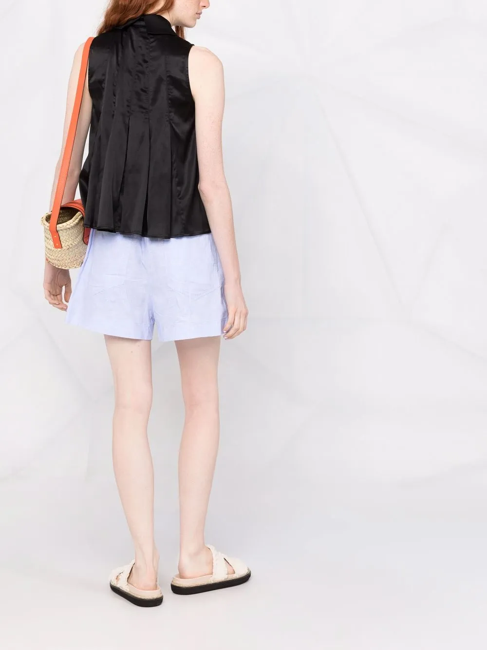 Sleeveless Silk Blouse