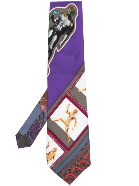 Versace Pre-Owned 1990s graphic-print silk tie