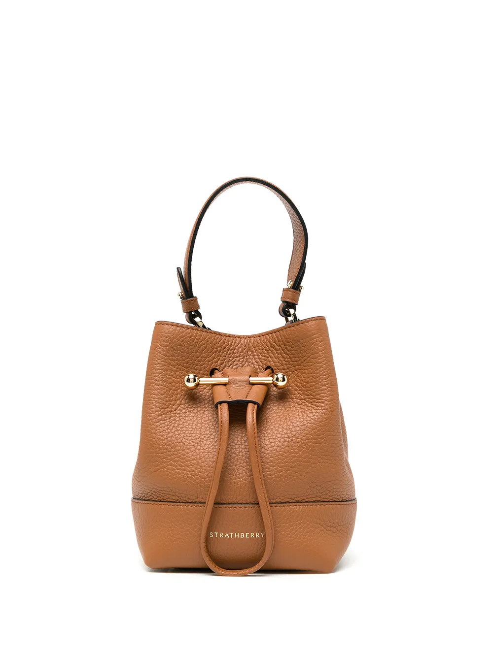 

Strathberry bolsa de hombro con cordones - Marrón