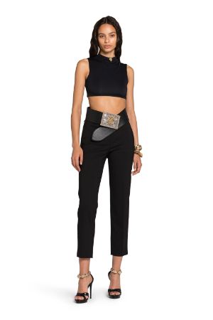 Cropped Tuxedo Trousers
