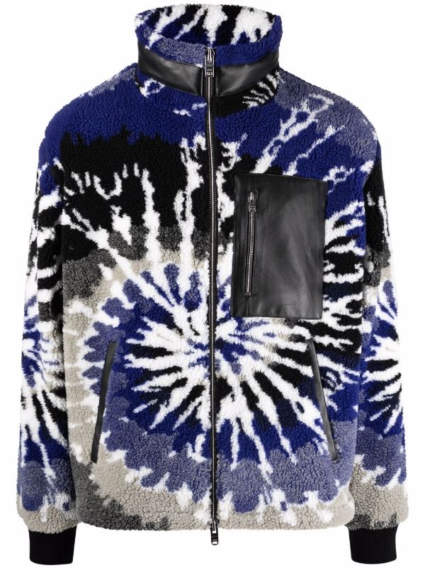 AMIRI tie-dye Fleece zip-up Jacket - Farfetch