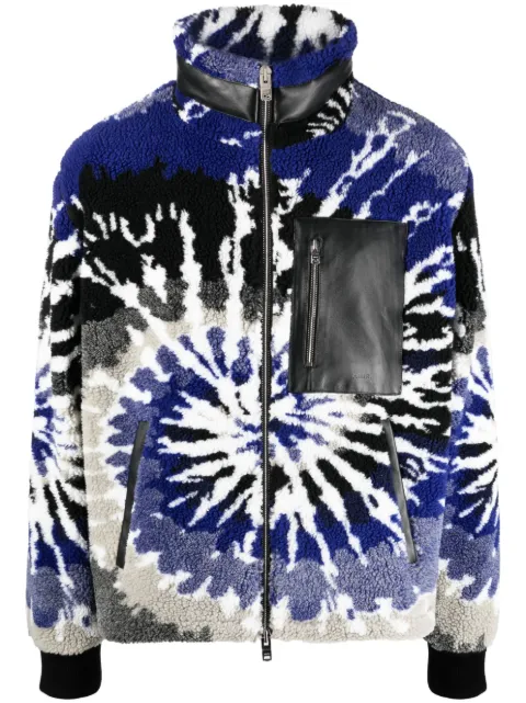 AMIRI tie-dye fleece zip-up jacket