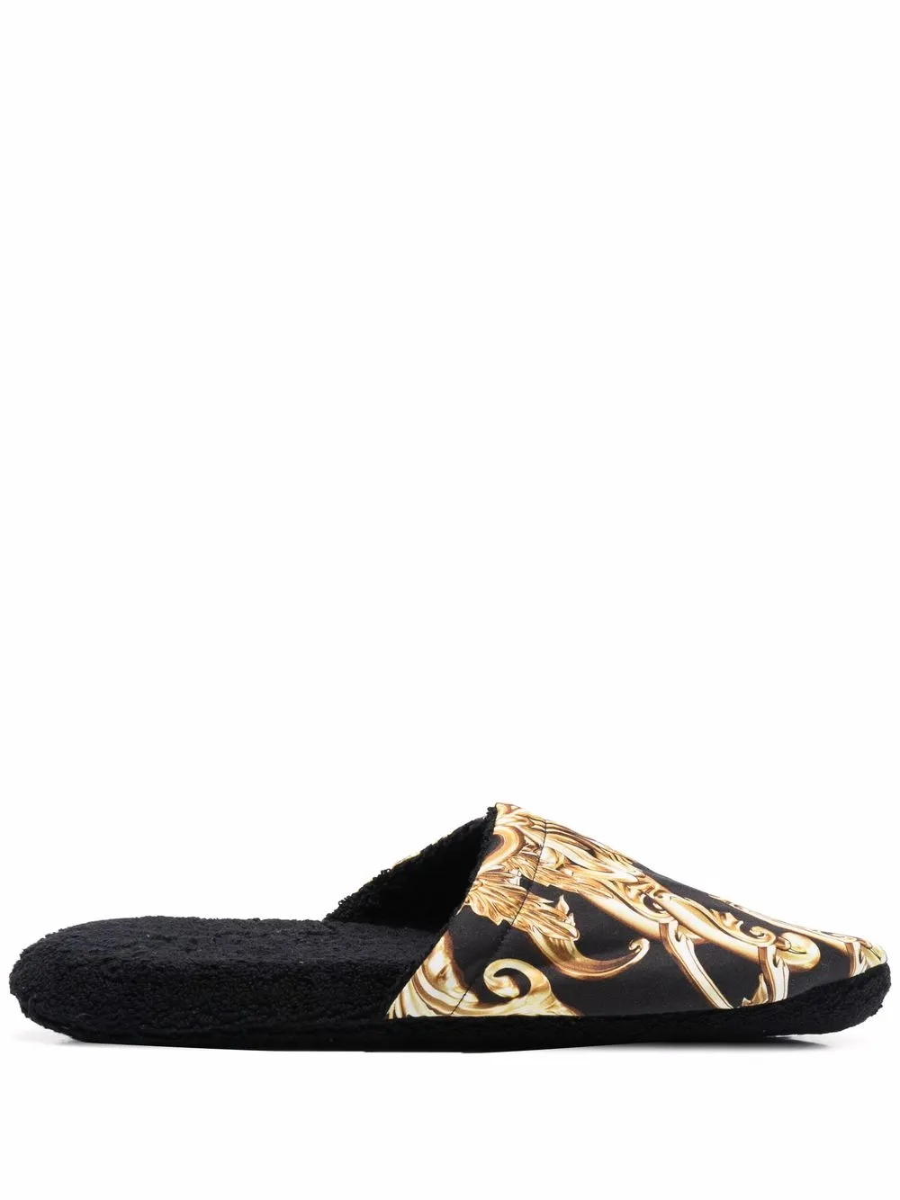 Philipp Plein Slippers met barokprint Zwart