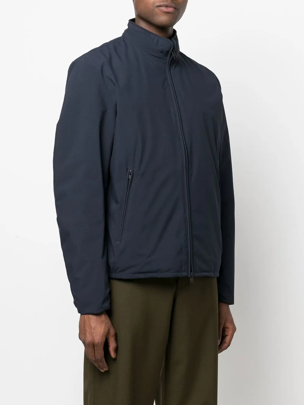 Woolrich Slim Fit Sailing Two Layer Jacket In Blue