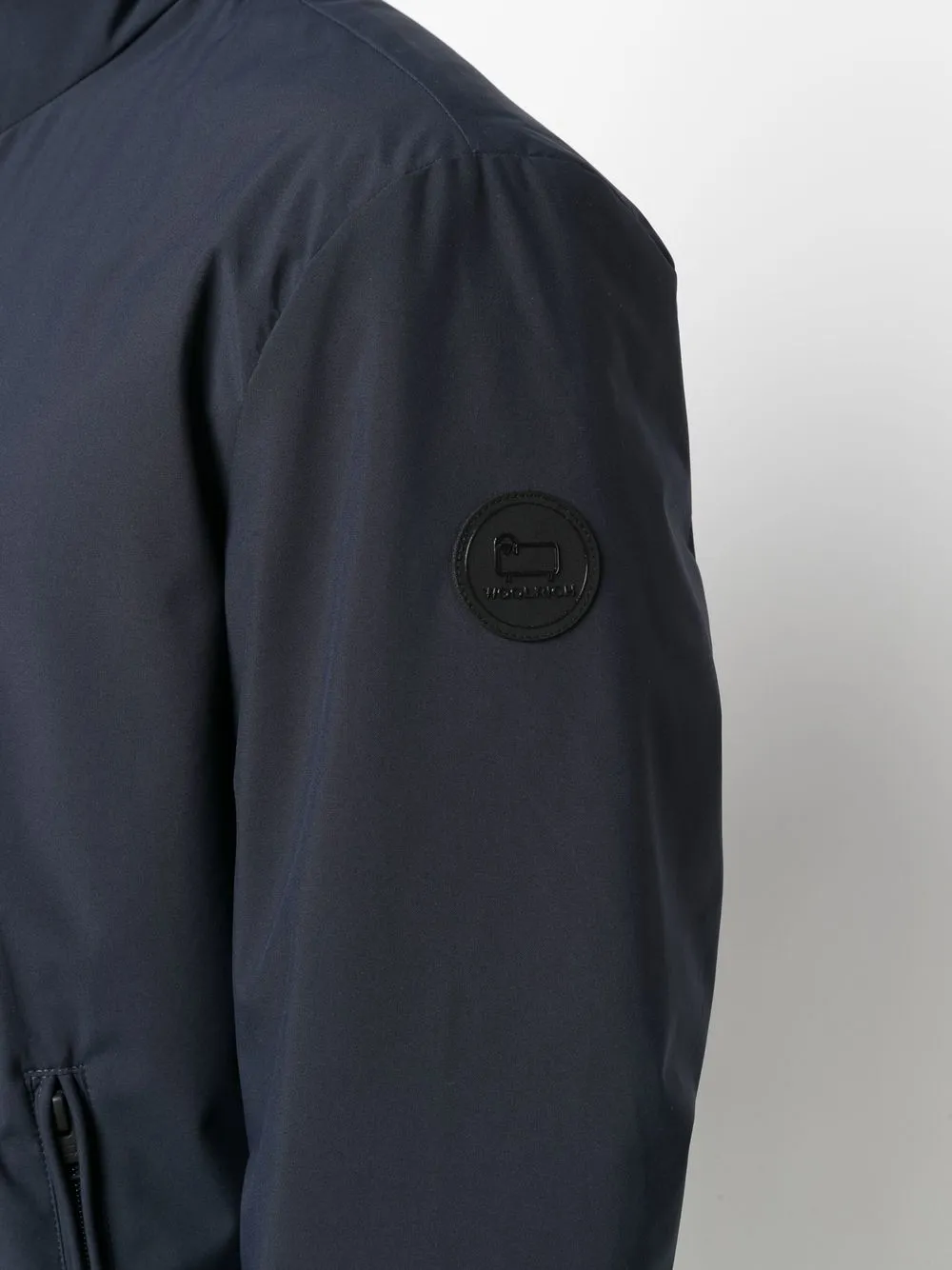 Woolrich Slim Fit Sailing Two Layer Jacket In Blue