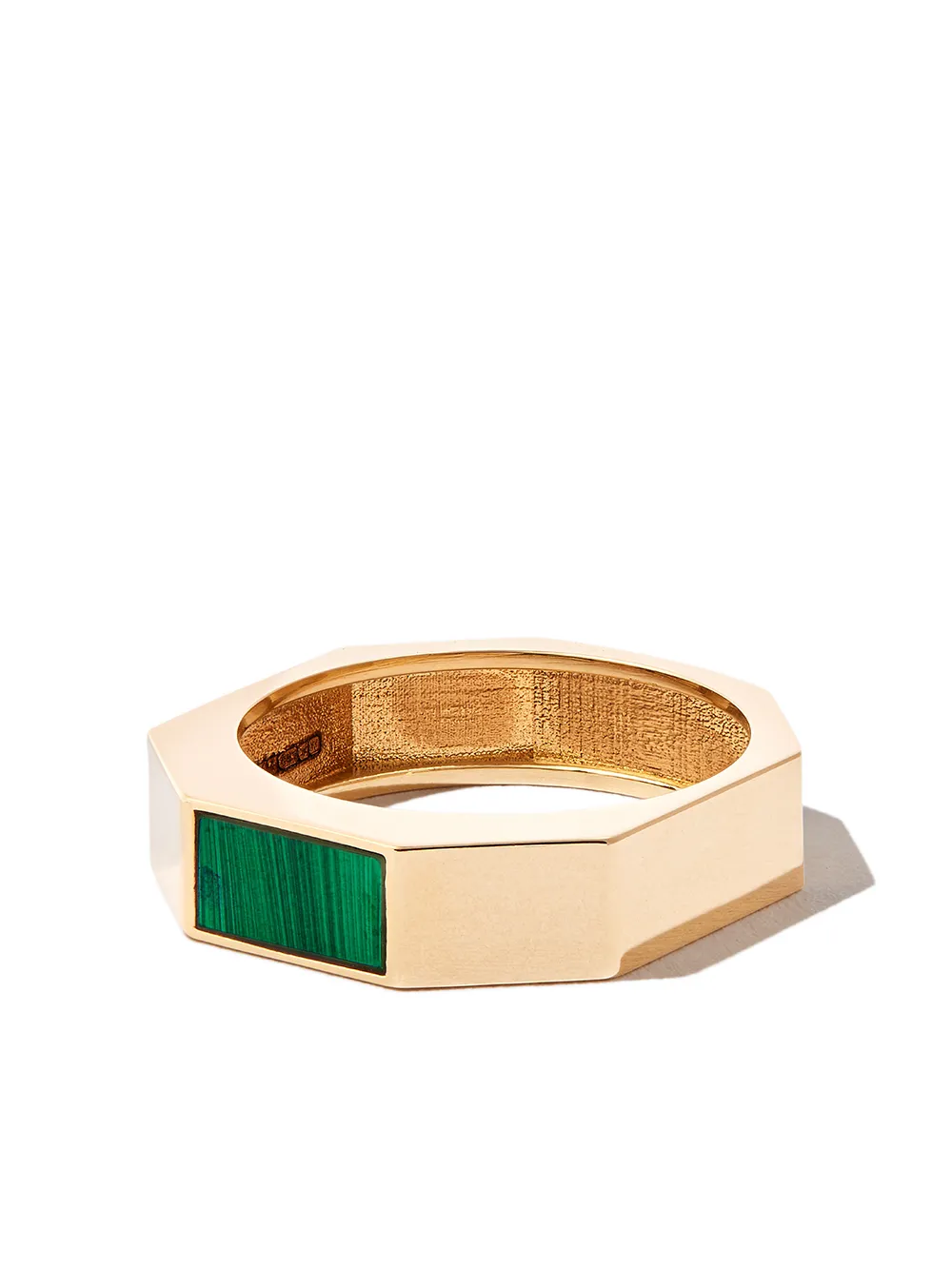 

LUIS MORAIS 14kt yellow gold malachite ring