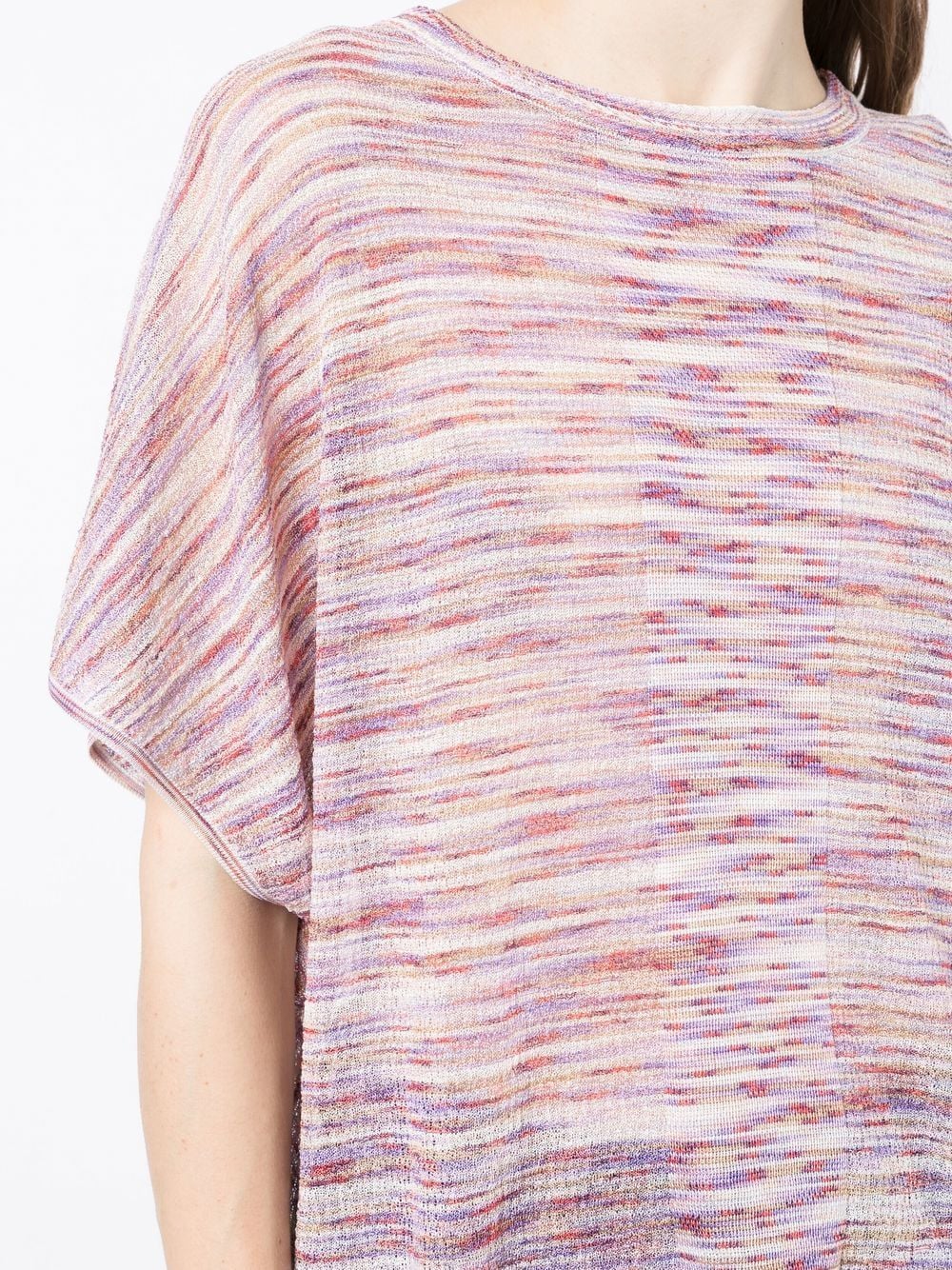 Shop Missoni Striped Short-sleeved T-shirt In Multicolour