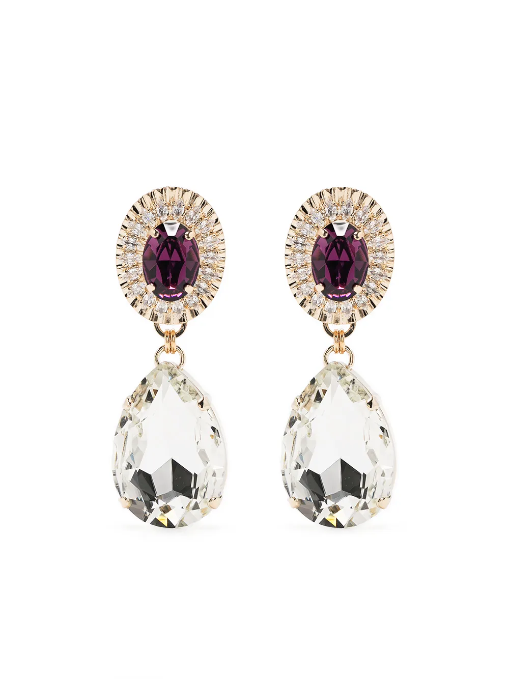 Anton Heunis gemstone drop earrings