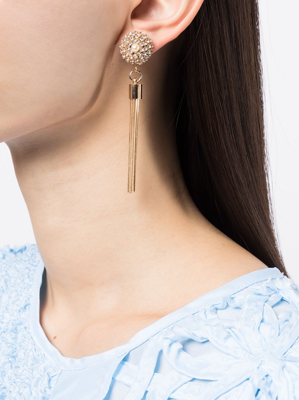 фото Anton heunis dome tassel earrings