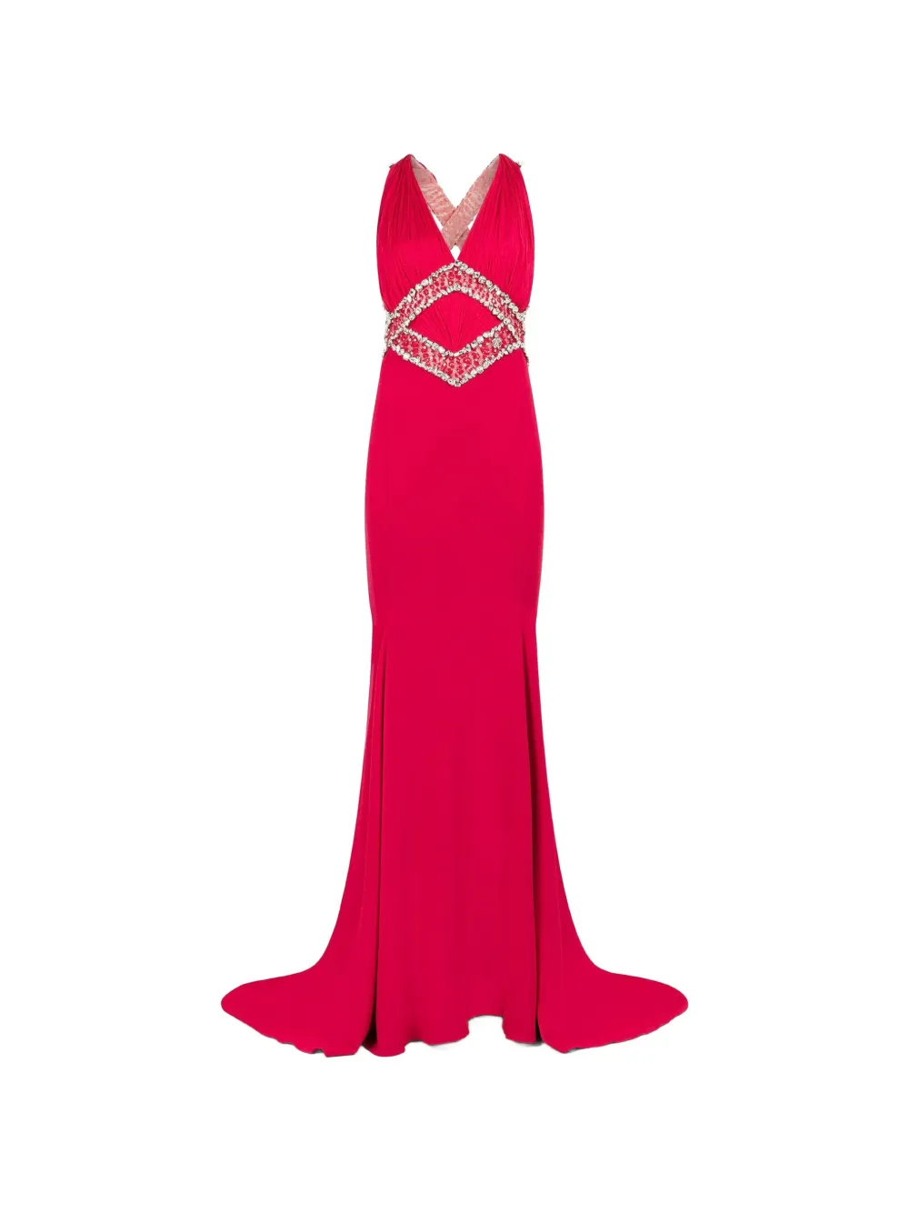 Roberto Cavalli Abendkleid mit Strass - Rosa