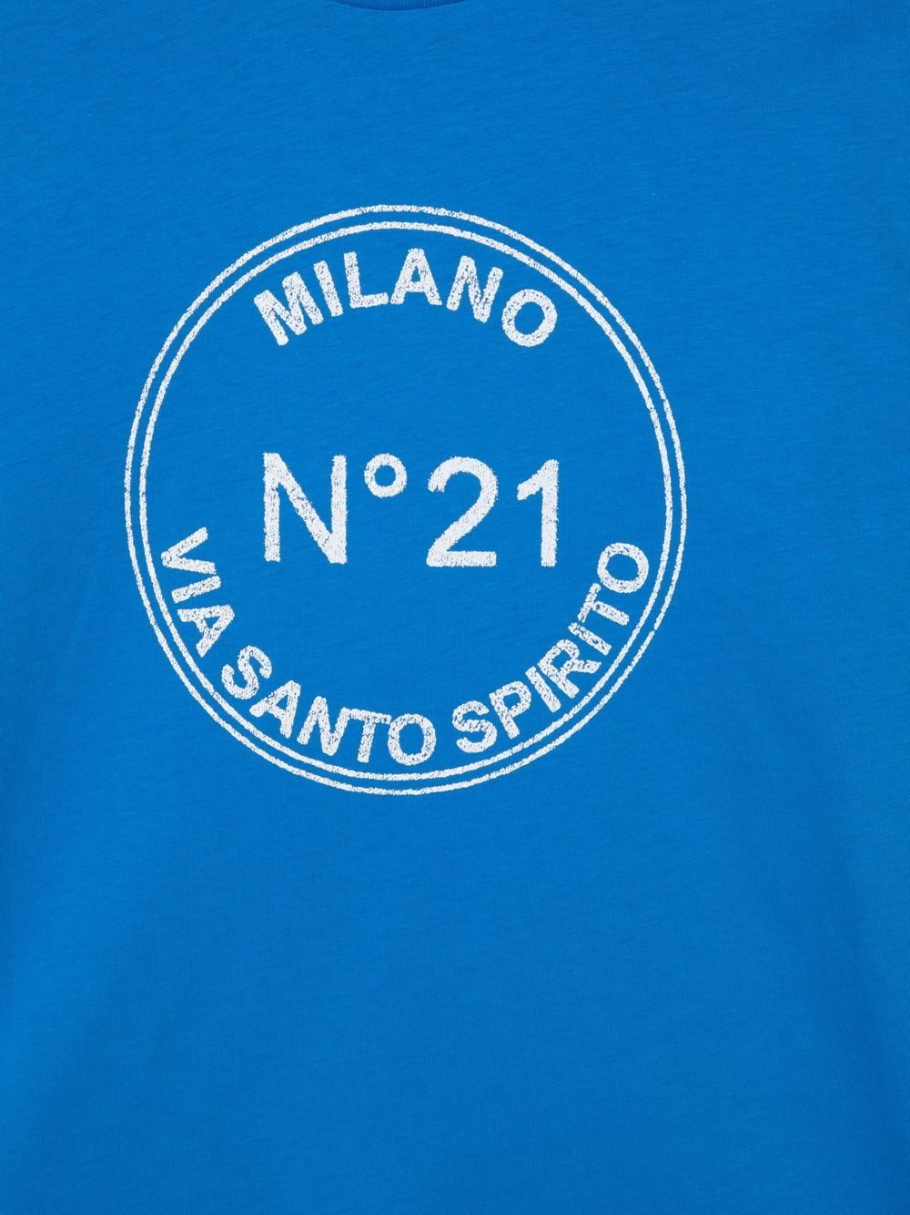 фото Nº21 kids teen logo stamp-print t-shirt